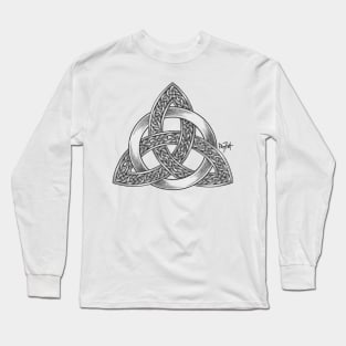 Celtic knotwork triquetra Long Sleeve T-Shirt